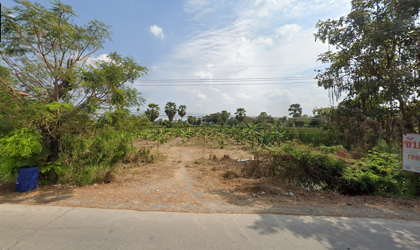 ขายที่ดินเปล่าริมถนนในซอยบางกะผึ้ง - ตอนนี้เป็นสวนกล้วย