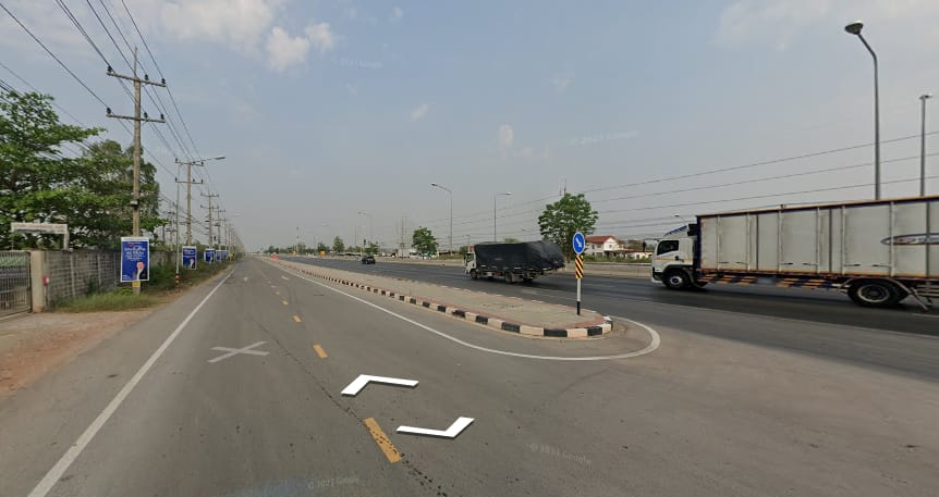 ขายที่ดิน ผังสีม่วง แปลงใหญ่ ติด ถ.พระราม 2 อัมพวา สมุทรสงคราม 598-2-28