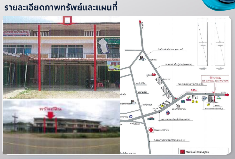ขายอาคารพาณิชย์กระบี่ ลำทับ ติดถนน