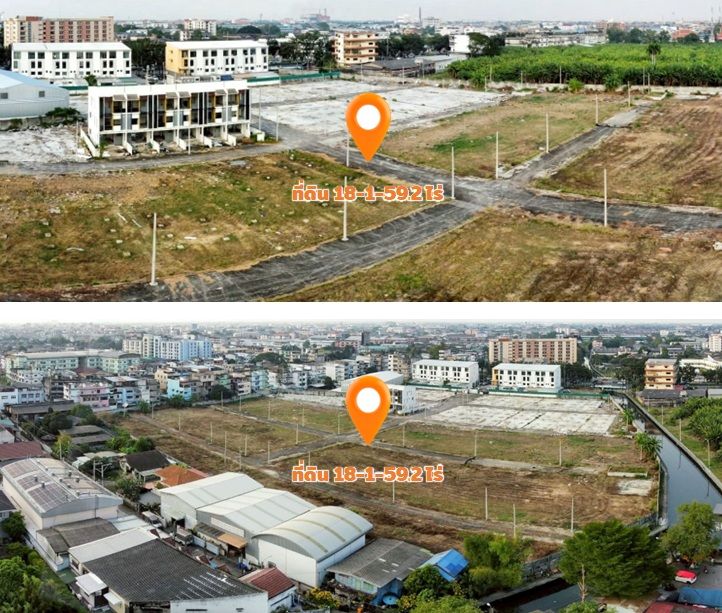 ขายที่ดิน 18-3-22.7 ไร่ ติด ถ.เพชรษเกษม เขตหนองแขม กรุงเทพฯ "ผังเมืองสีแดง ถมแล้วทั้งแปลง"