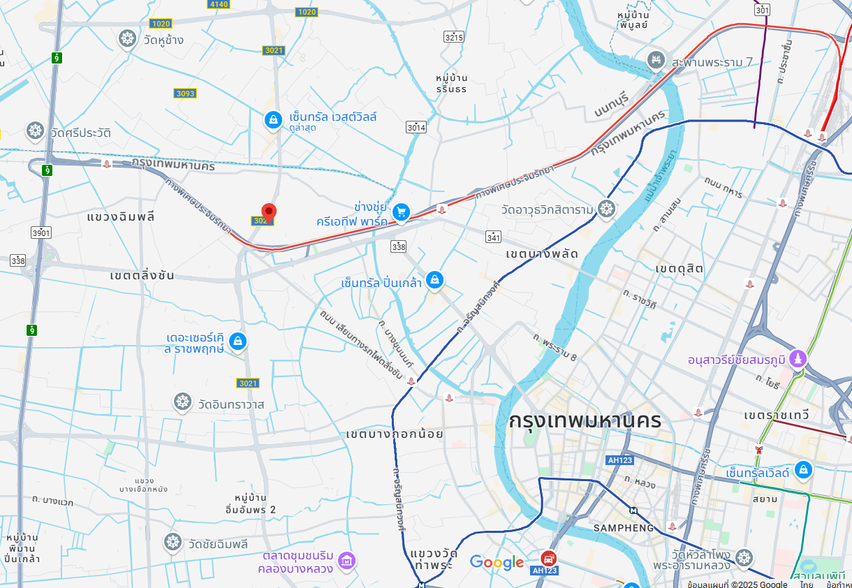 ขายที่ดินถมแล้ว ถนนราชพฤกษ์ 24 ใกล้เซ็นทรัลเวสต์วิลล์ ขนาด 120 ตารางวา