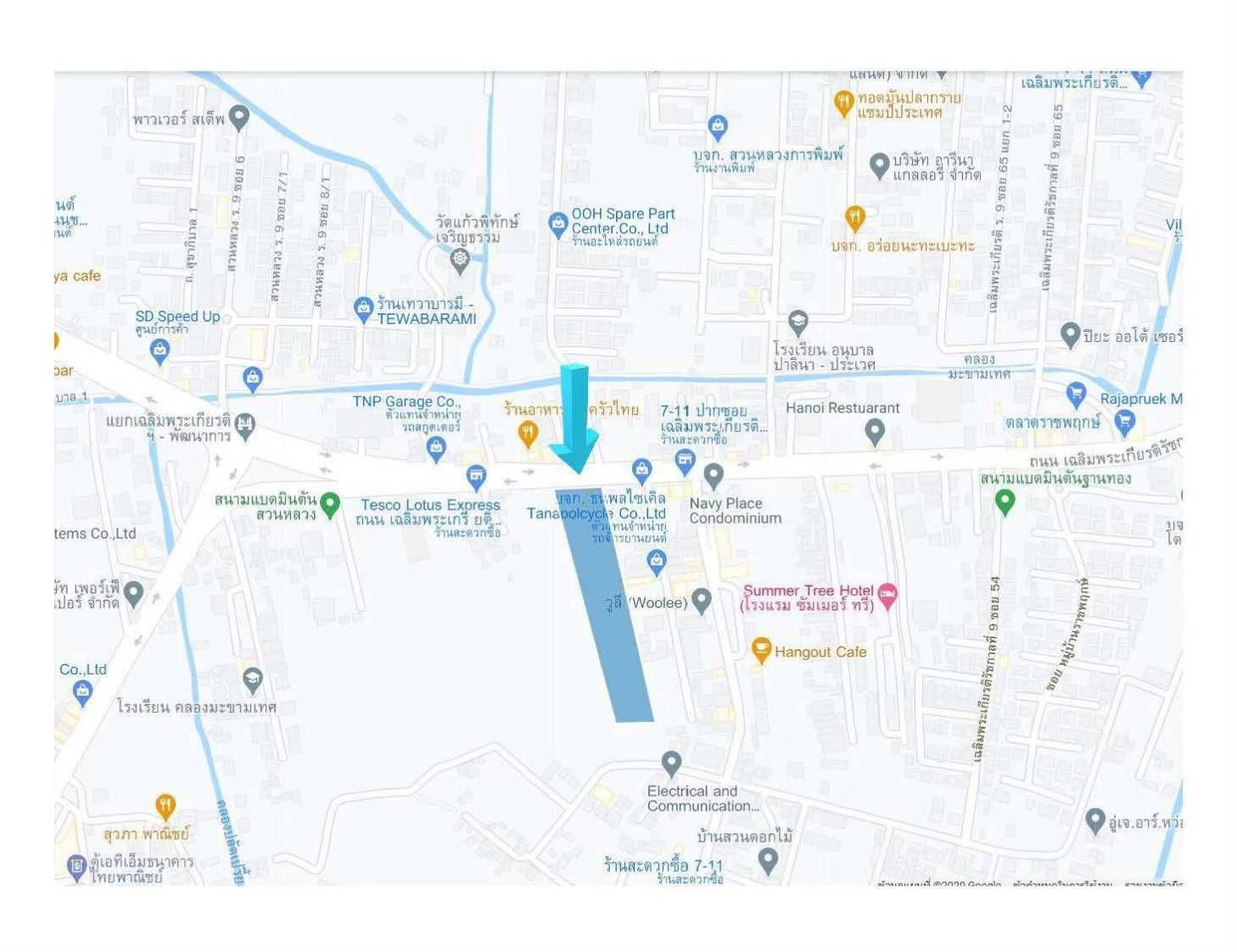 ที่ดินติดถนนเฉลิมพระเกียรติ ร.9 ประเวศ 7ไร่ 3งาน74ตร.วา ทำเลดี ใกล้แหล่งอำนวยความสะดวก