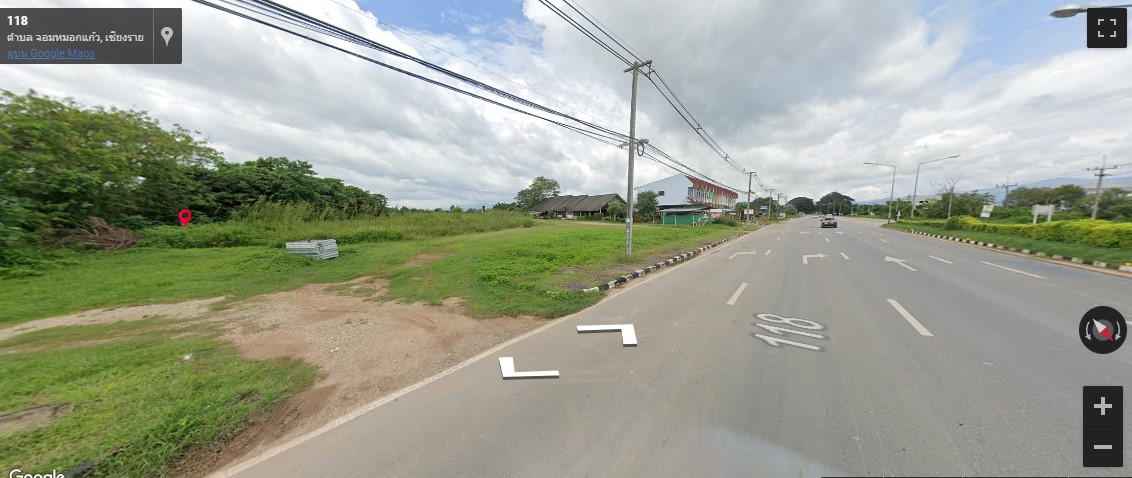 ที่ดินเปล่า ติดถนน 4 เลน แยกแม่สรวย แม่ลาว เชียงราย 6-3-76 ไร่