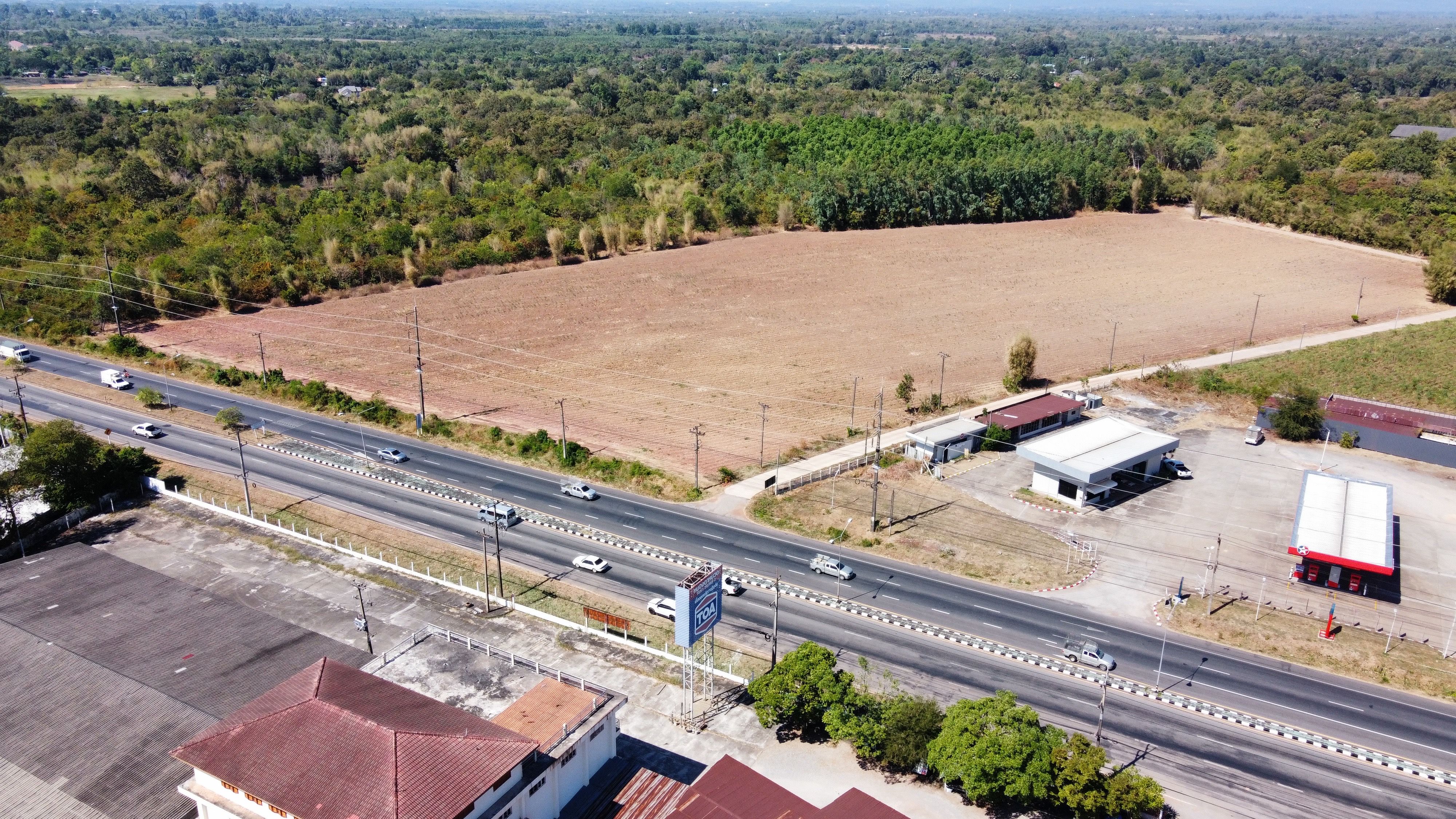 ขายที่ดินปราจีนบุรี อำเภอประจันตคาม ที่ดินติดถนนสุวรรณศร เหมาะลงทุน 22-2-9 ไร่.