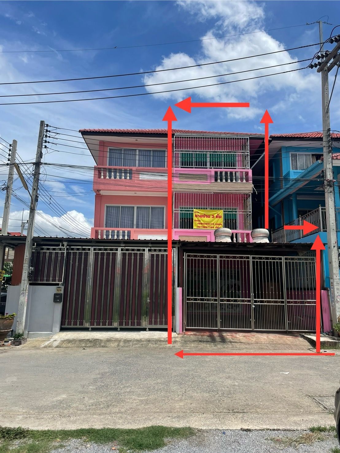 ขายทาวน์โฮม ปทุมธานี ทาวน์โฮม 3 ชั้น ทำเลดี อยู่ใกล้ตลาดไท คลาดไอยรา  คลองหลวง ปทุมฯ 0-0-26.3