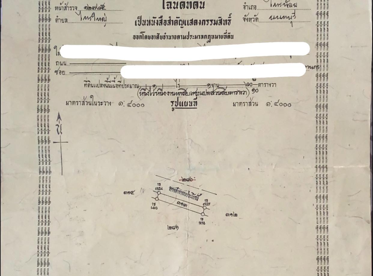 ขายที่ดินนนทบุรี ไทรน้อย 1-1-60.8