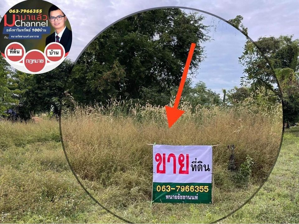 ที่ดินแหล่งชุมชนในหมู่บ้านโนนกอย อุบลราชธานี 93 ตรว.