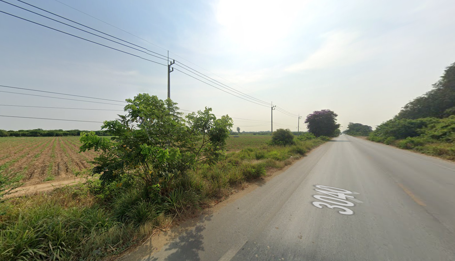 ขายที่ดินนครปฐม อำเภอกำแพงแสน ที่ดินแปลงสวยมาก ติดถนนเส้น 3034 สาธารณูปโภคครบครัน น่าลงทุนมาก 21-3-20 ไร่.