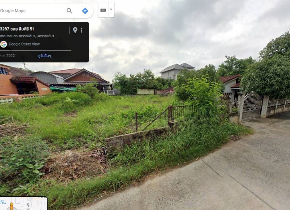 ที่ดินทำเลสวยเมืองโคราช! Vายที่ดินทำเลกลางเมืองโคราช ใกล้มิตรภาพ ใกล้ตลาดเซฟวัน แหล่งชุมชน ถนนคอนกรีตไฟฟ้า ประปา ครบ