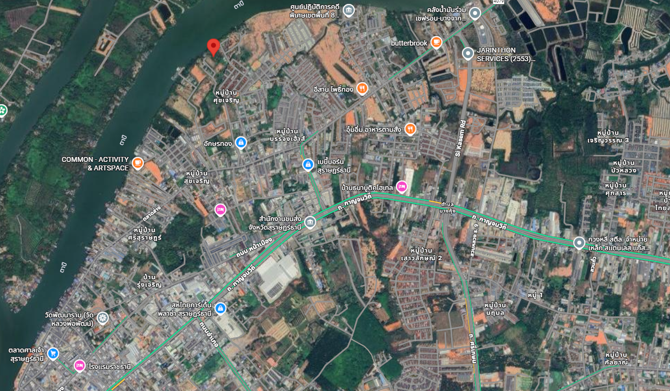 ขายที่ดินสุราษฎร์ธานี อำเภอเมือง ที่ดินเปล่า ใกล้ชุมชน