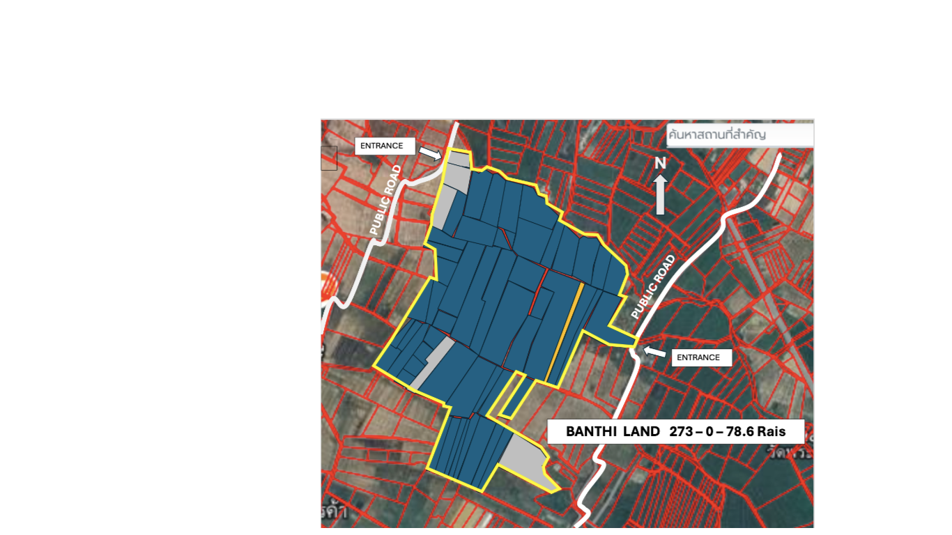 ขายที่ดินแปลงใหญ่ ใกล้โครงการสนามบินแห่งที่2 เชียงใหม่ อำเภอบ้านธิ ลำพูน