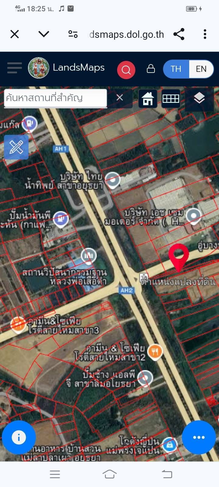 ขายด่วนที่ทำเลดี ติดถนน 2 ด้าน แปลงหัวมุม อ.บางปะหัน 