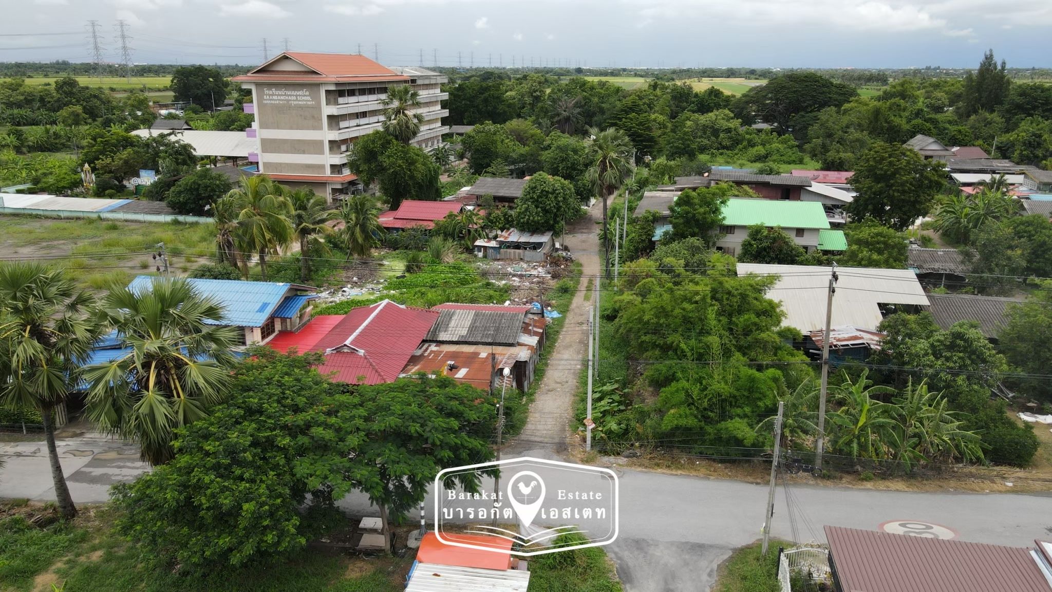ที่สวย การเดินทางสะดวก ติดโรงเรียนบ้านแบนชะโด เขตคลองสามวา จังหวัดกรุงเทพฯ