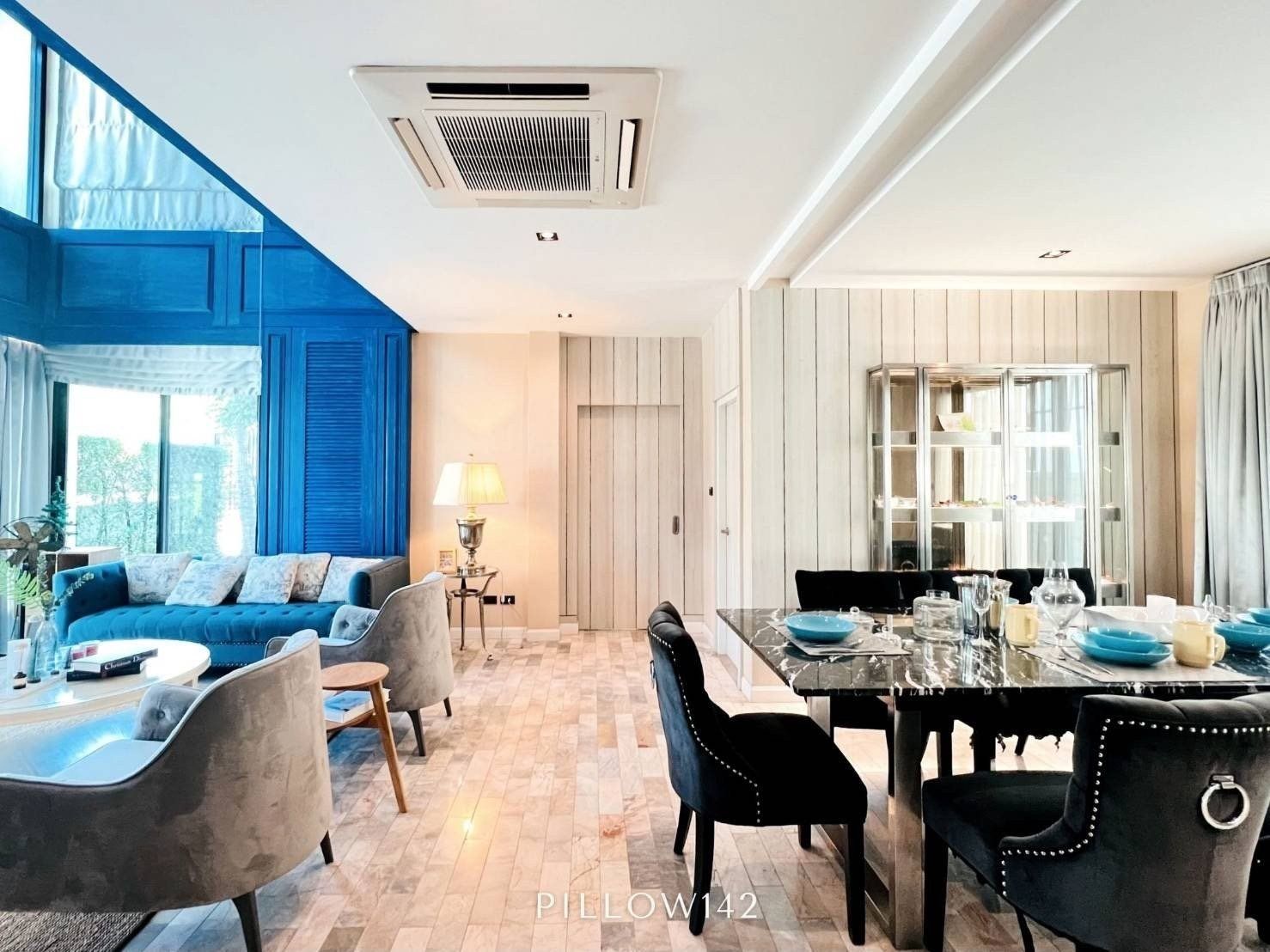 ขายบ้านตัวอย่าง  PILLOW 142 The Riverside (ป่าตัน) ตกแต่งครบพร้อมเข้าอยู่