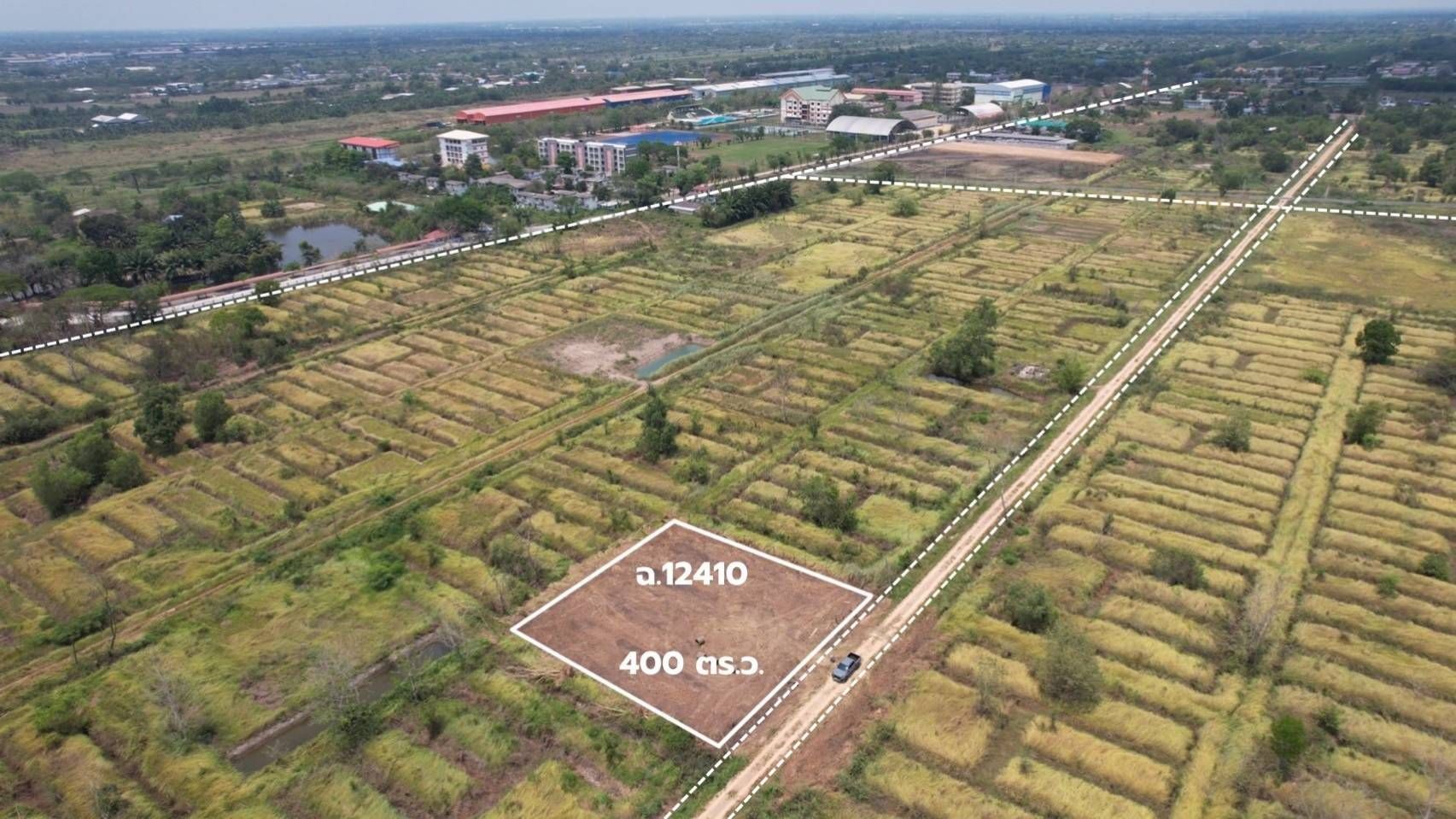 ขายที่ดินปทุมธานี ที่ดิน ใกล้ วิทยาลัยเทคนิคธัญบุรี แบ่งซื้อได้ หรือ ยกแปลงได้ ธัญบุรี ปทุมฯ 1-0-0