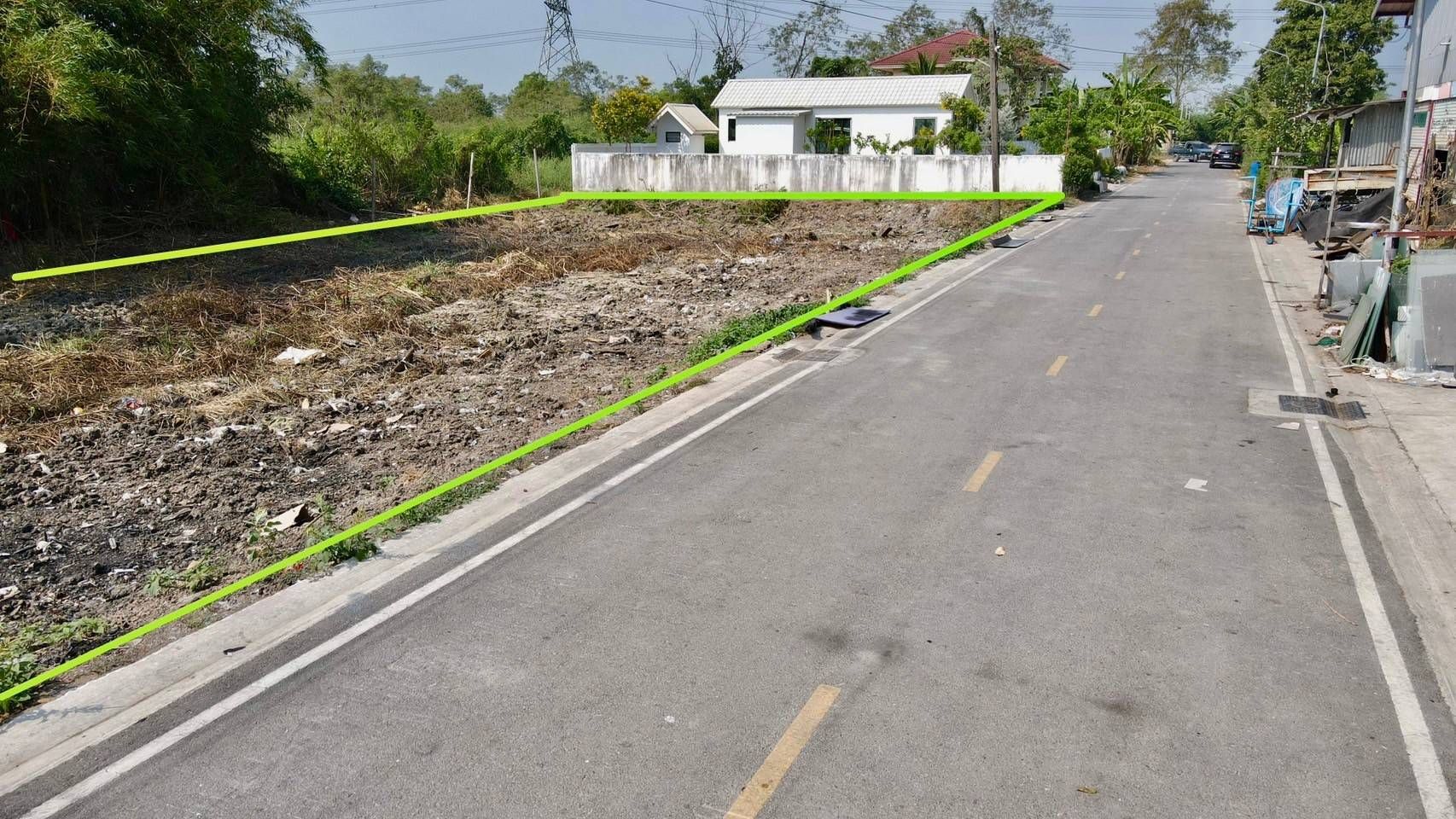 ขายที่ดินปทุมธานี แปลงสวย ติดถนนสาธารณะ ธัญบุรี ปทุมฯ 0-2-40