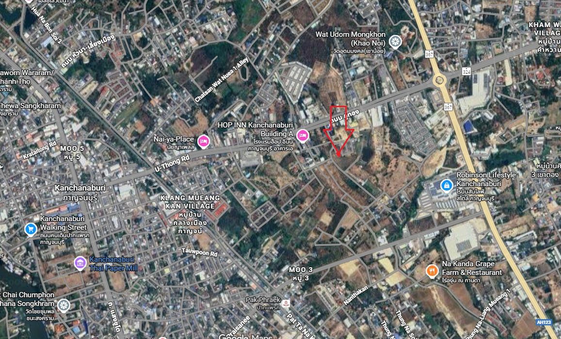 ขายบ้านพร้อมที่ดิน129 ตร.ว. ตัวเมืองกาญจน์