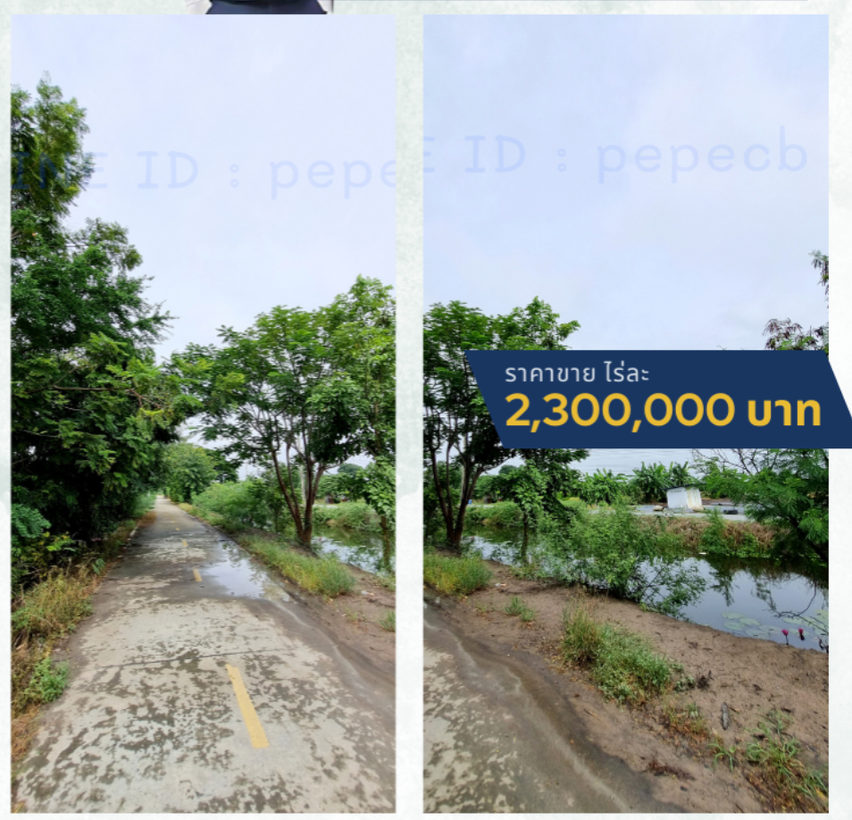 ที่ดินติดถนน ซอยคลองหนึ่ง ตำบลทวีวัฒนา ไทรน้อย นนทบุรี