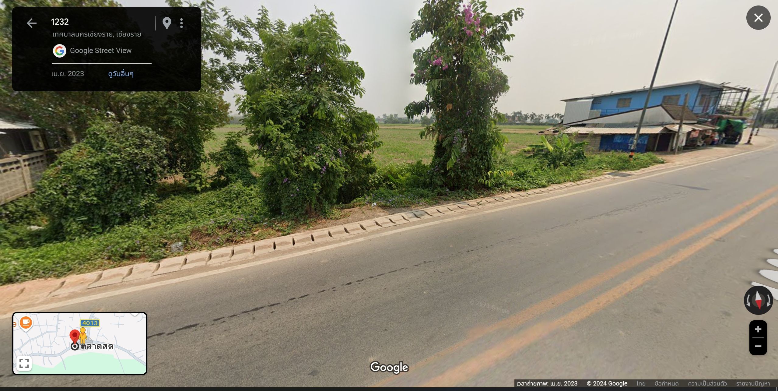 ขายที่ดินเชียงราย ป่ายางมน ติดถนน 12-3-16 ตร.ว.