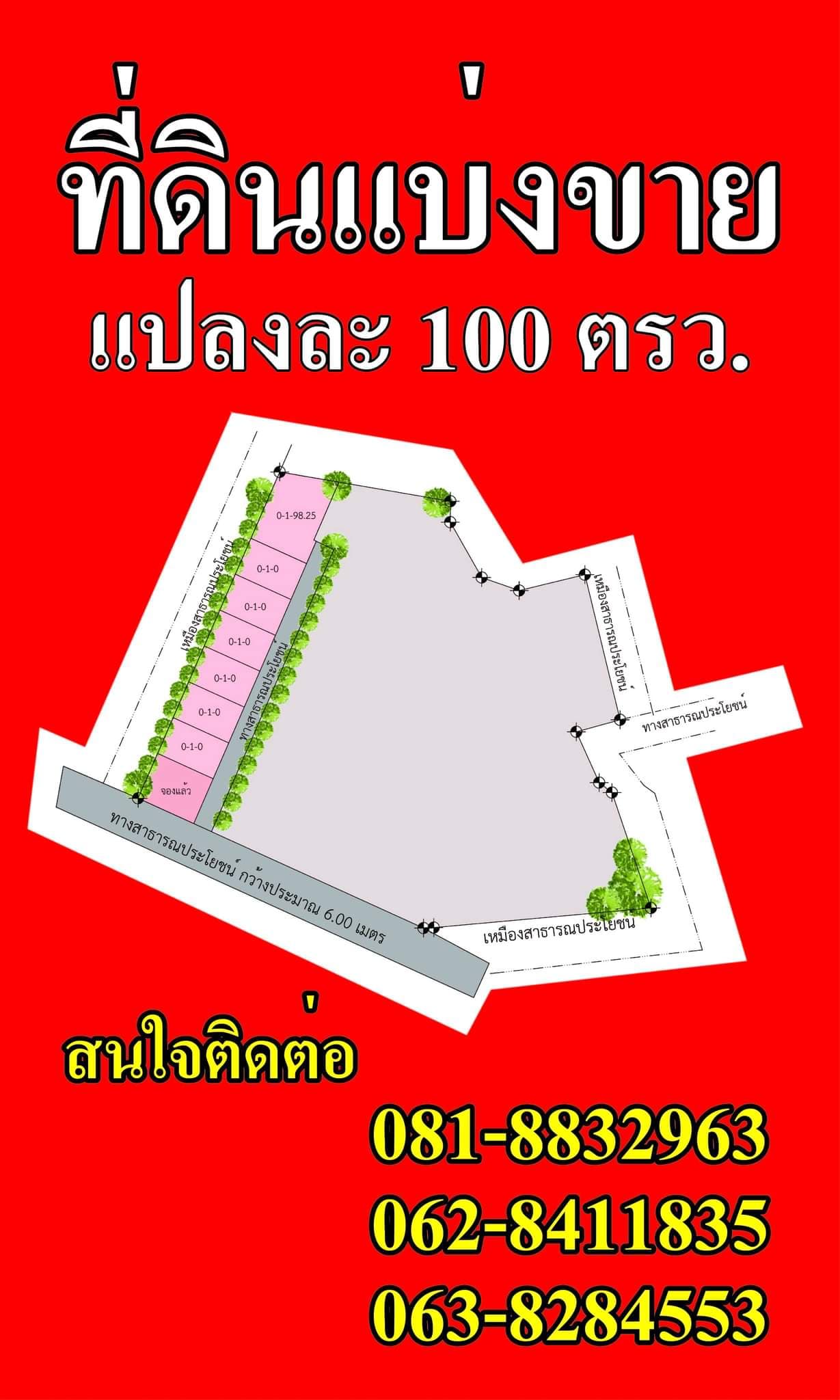 ที่ดินแบ่งขายแปลงละ 1 งาน ลำพูน