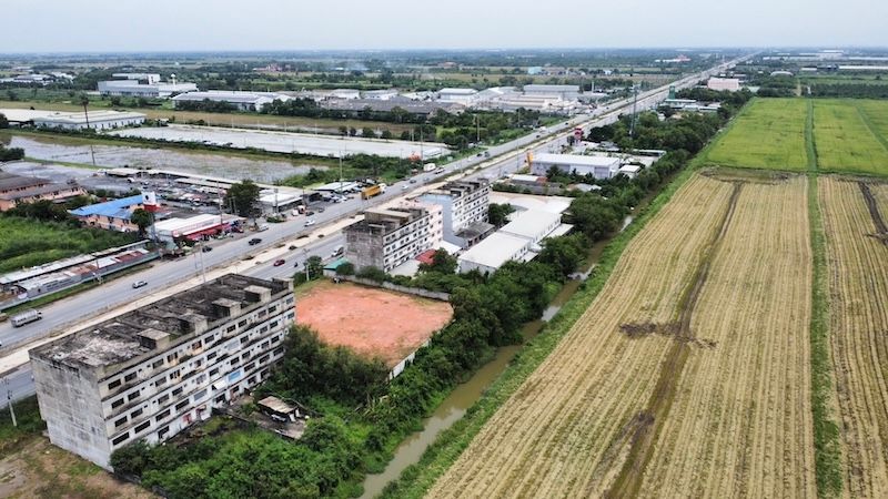ขายที่ดินฉะเชิงเทรา อำเภอเมือง ติดถนนสุวินทวงค์ ฉะเชิงเทรา ทำเลค้าขาย