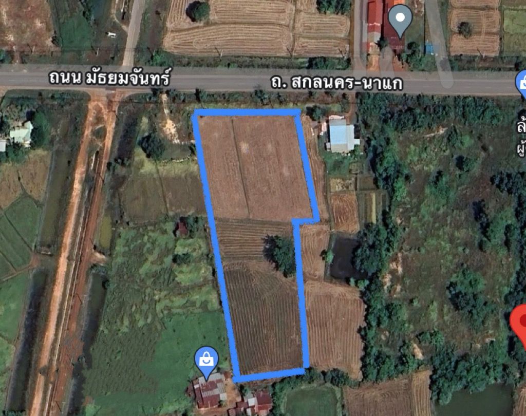 ที่ดินติดถนนใหญ่ เส้นสกลนคร - นาแก 