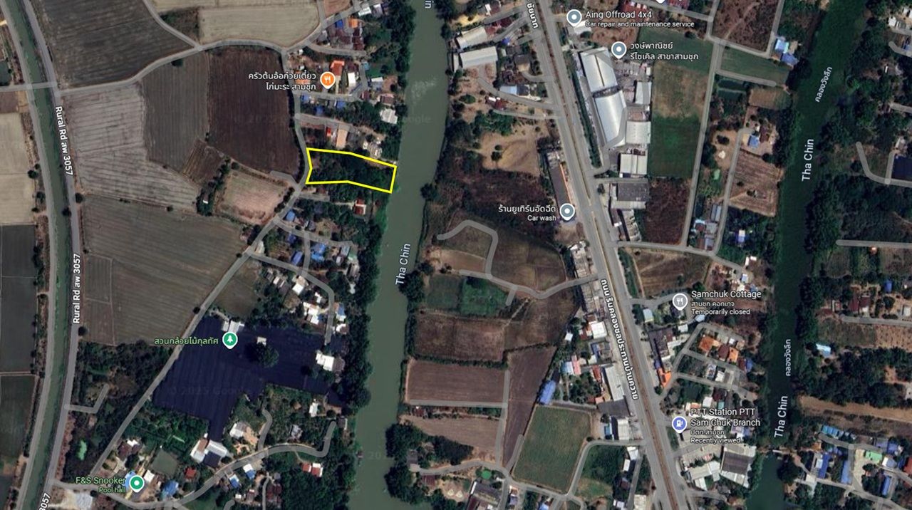 ขาย ที่ดิน ติดแม่น้ำท่าจีน 9.39 ล้าน 2-2-22 ไร่ สามชุก สุพรรณบุรี