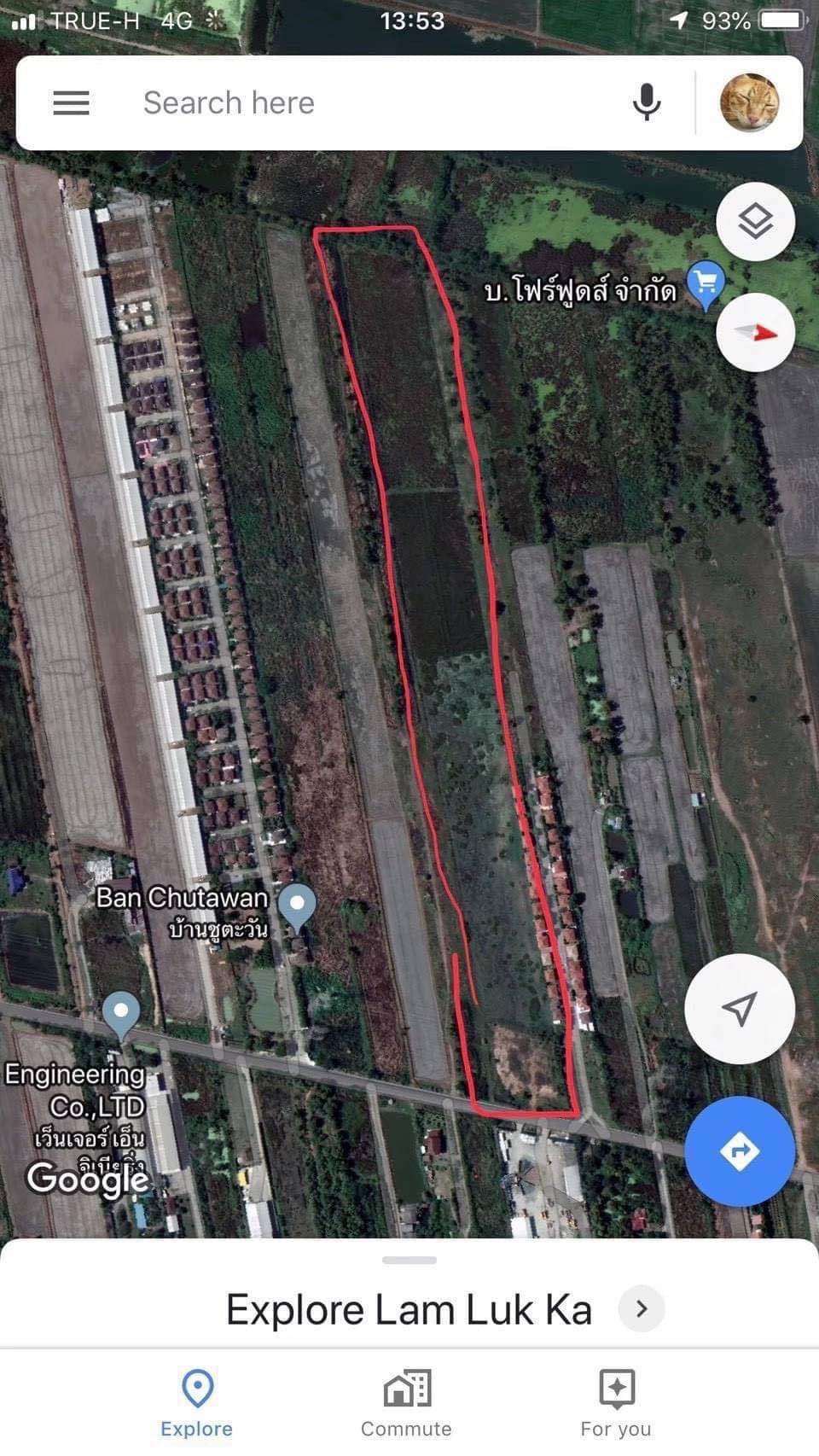 ที่ดินเปล่า ลำลูกกา ปทุมฯ 37-1-21.6