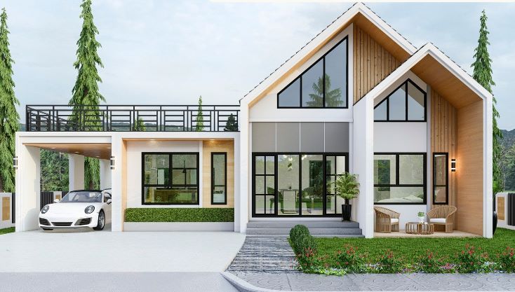 ใกล้ทะเล❤️บ้านเดี่ยวสไตล์นอร์ดิก 3นอน 2น้ำ 2ที่จอดรถ มีดาดฟ้า 🏠บ่อนอก เมืองประจวบคีรีขันธ์ 🏖️ Near Beach Nordic Single House 3 Bed Room 2 Bath Room 2 Parking + Rooftop