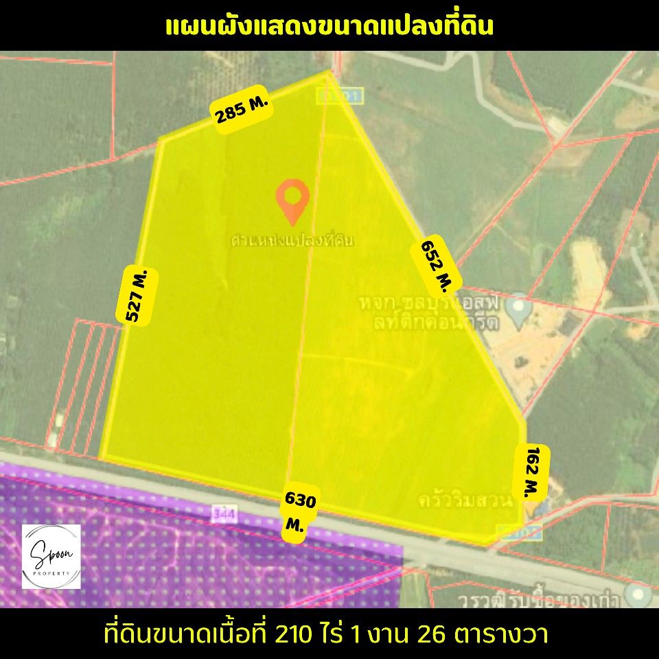 ขายที่ดินชลบุรี ขายที่ดินติดถนน 344 ขายที่ดินบ้านบึง