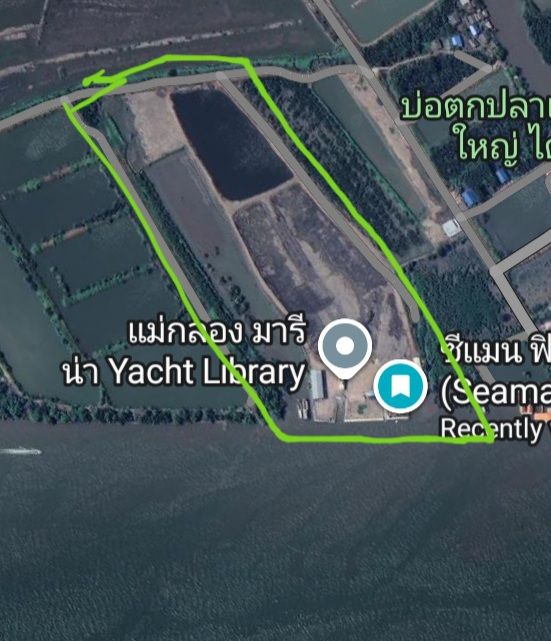 ขายที่ดินแปลงสวยติดแม่น้ำปากอ่าว