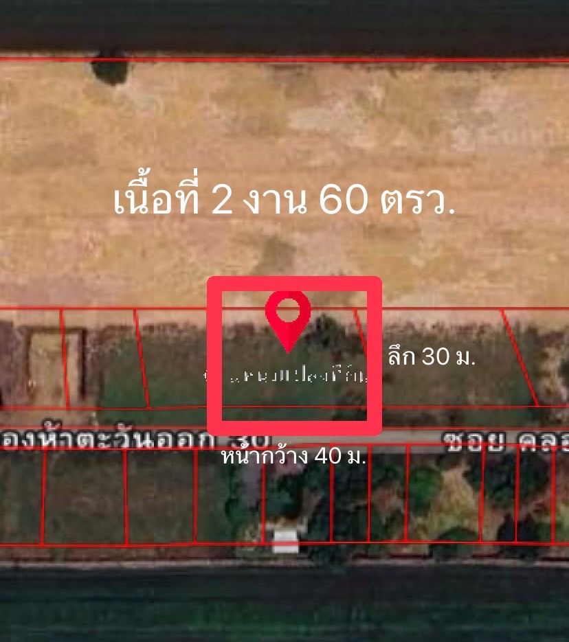 ขายด่วน! ที่ดินสวยหน้ากว้าง ตารางวาละ7,500 เท่านั้น!! ซ.คลองห้าตะวันออก30 ตำบลคลองสี่ อำเภอคลองหลวง ปทุมธานี