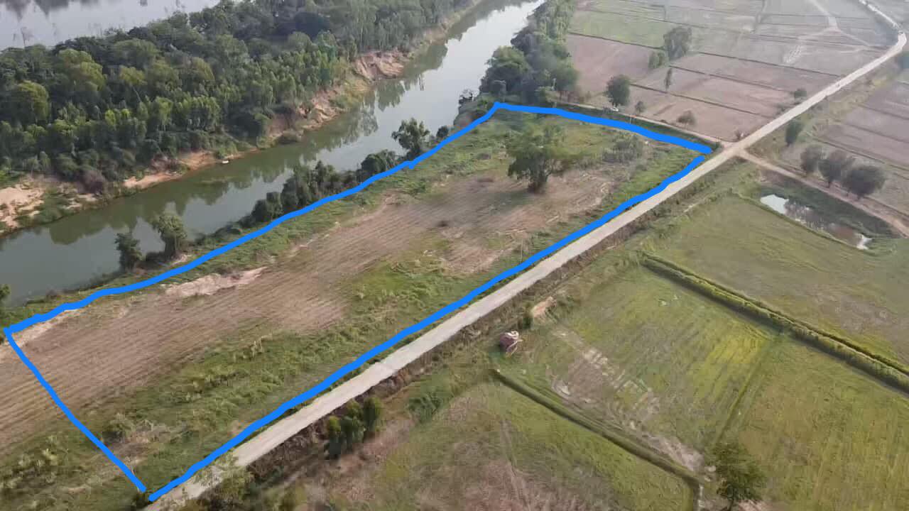 ขายที่ดินติดแม่น้ำชี ทางเข้าบ้านหินกอง ตำบลบ้านโต้น อ.พระยืน จ.ขอนแก่น 8-3-49 ไร่
