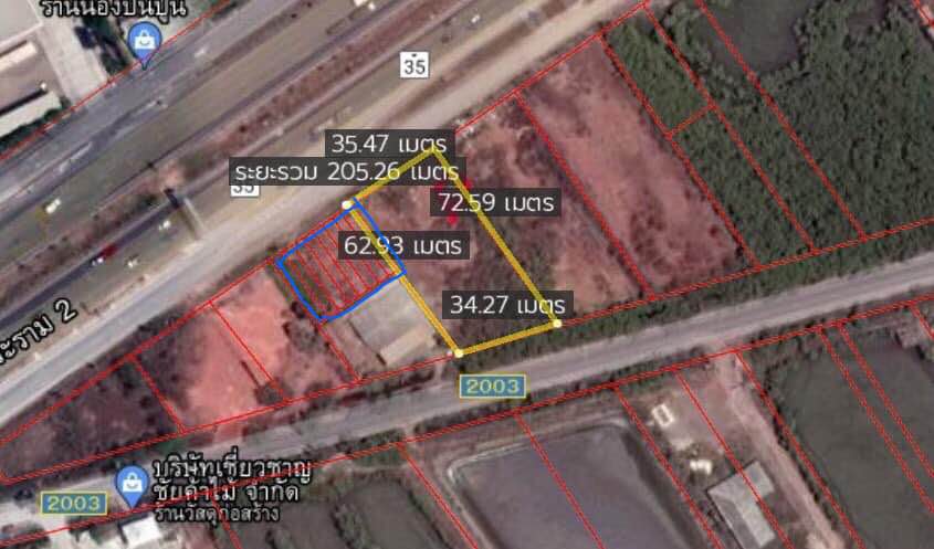 ที่ดิน ทำเลทอง เนื้อที่ 1-1-69 ตรว. สมุทรสงคราม 