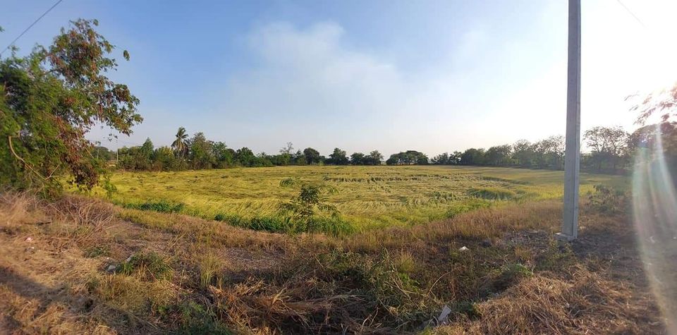 ที่ดินแปลงสวย หน้าติดถนนหลวง จ.สุพรรณบุรี 9-0-0