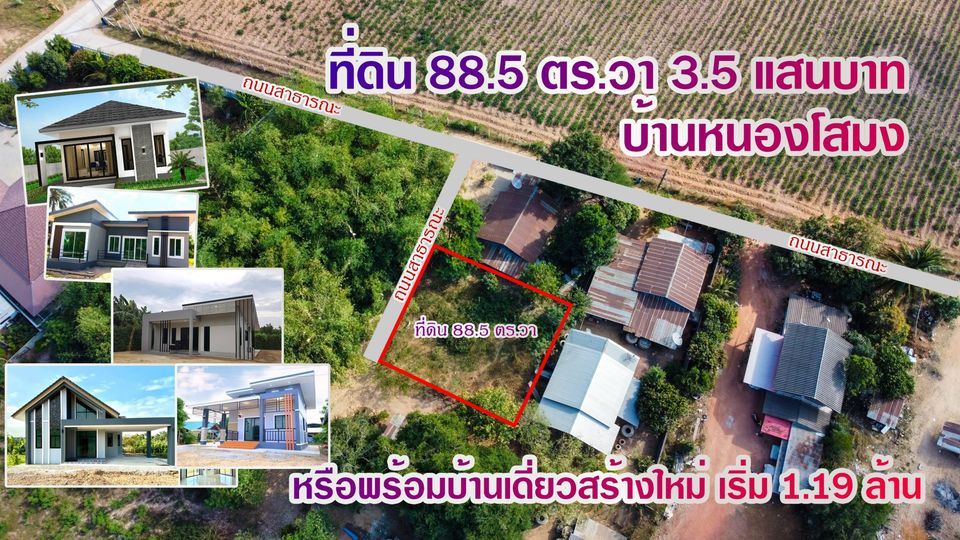 ที่ดินเปล่า บ้านหนองโสมง ต.โคกสูง อ.เมือง เมืองชัยภูมิ 88.5