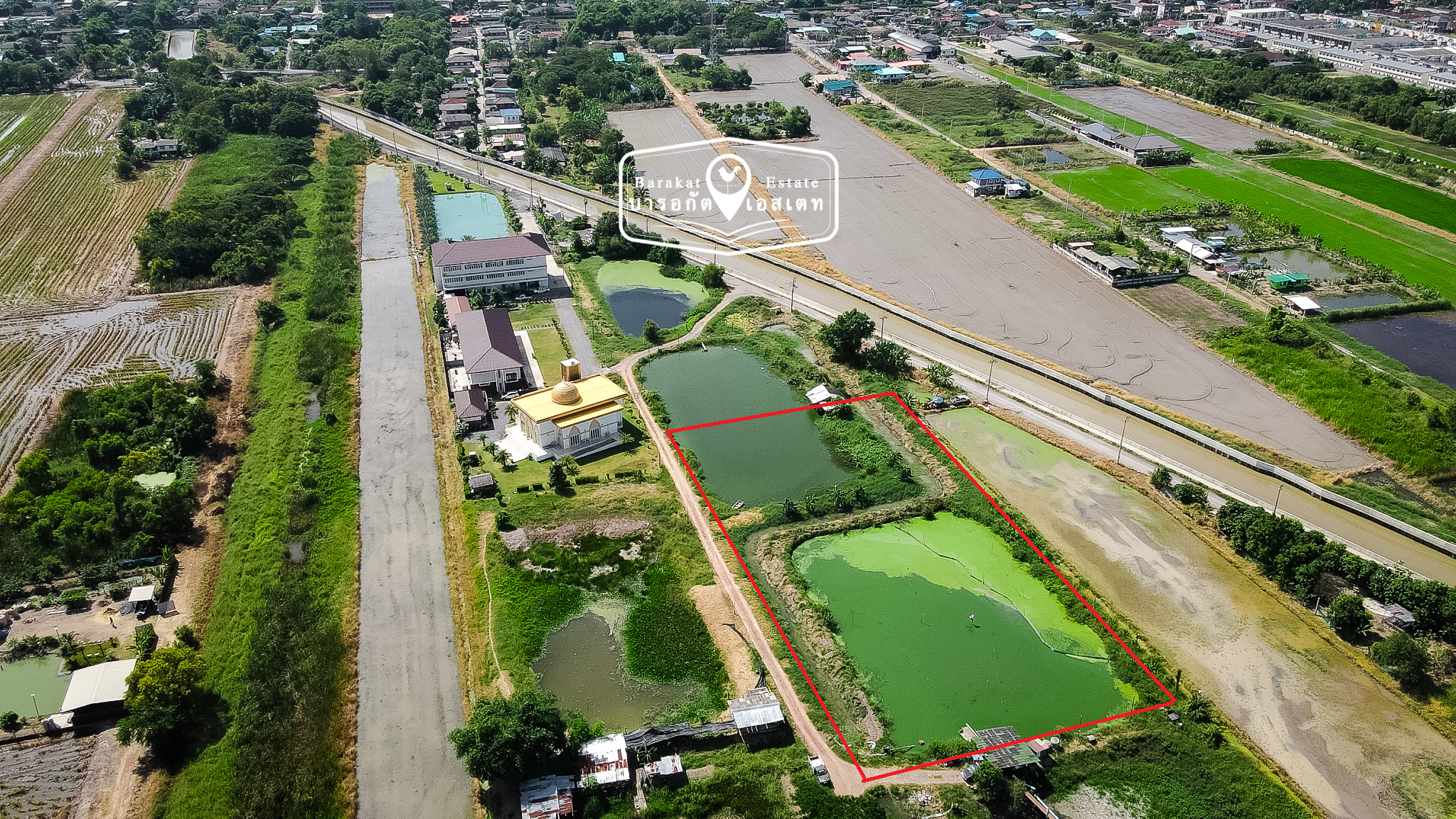 ที่สวย บรรยากาศดี เหมาะสำหรับปลูกบ้าน โกดังสินค้า การเกษตร เขตหนองจอก กรุงเทพฯ