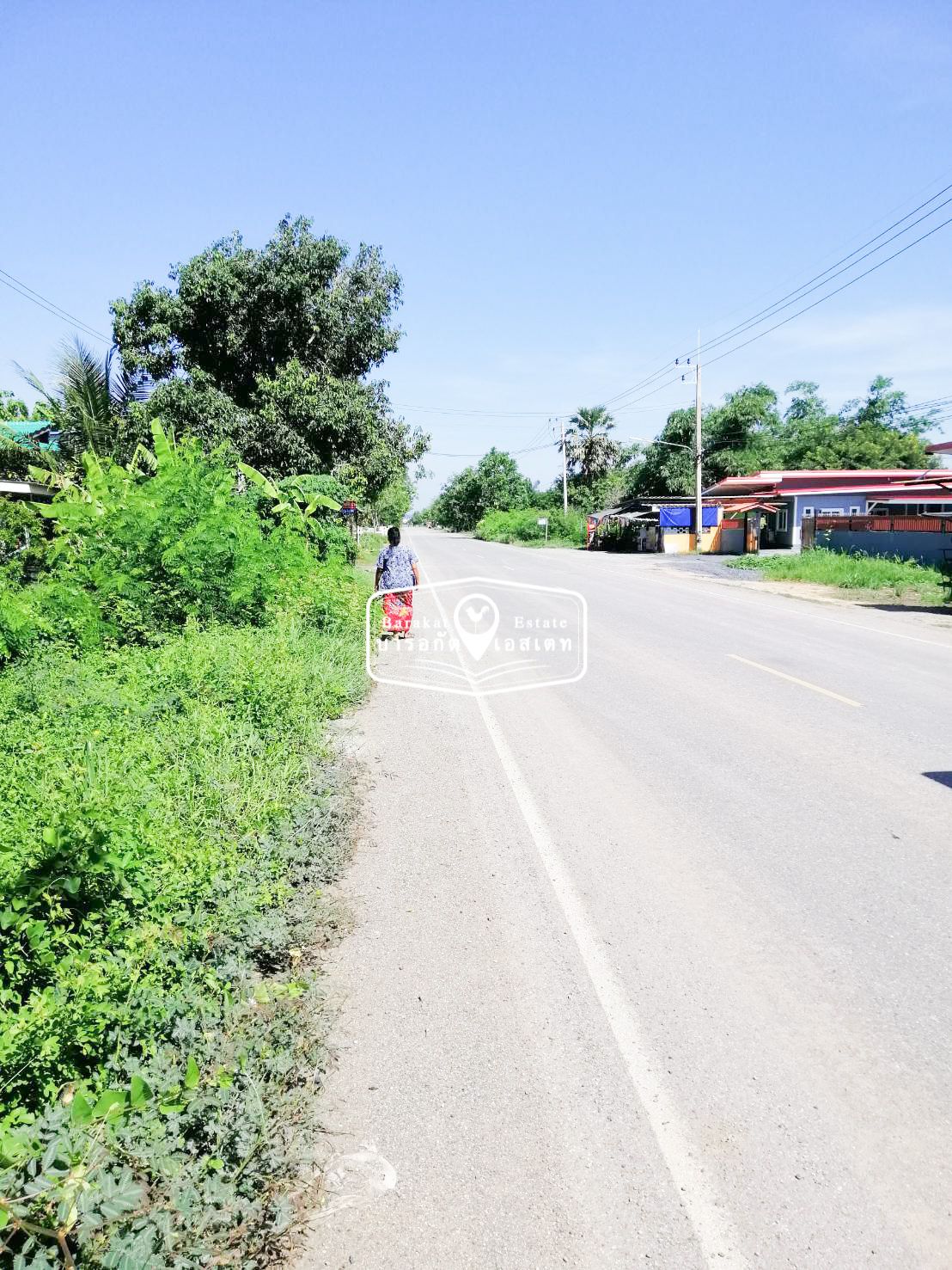 ที่สวยติดถนนใหญ่ ถมแล้ว ตำบลศาลาแดง  การเดินทางสะดวก น้ำ - ไฟ พร้อม