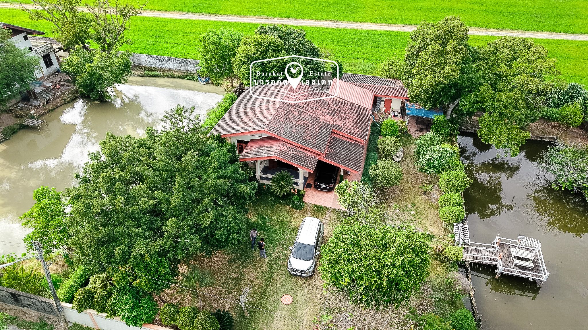 ที่ดินพร้อมบ้าน 1 หลัง สาธารณูปโภคครบครัน ห่างจากถนนสุวินทวงศ์ 20 เมตร ฉะเชิงเทรา