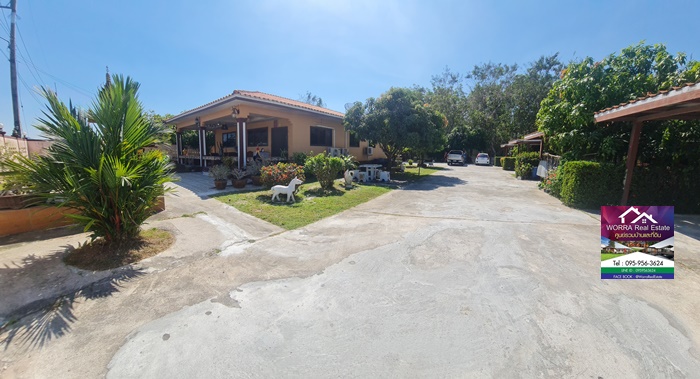 บ้านพัก พร้อม บ้านเช่าอีก 4 หลัง และผู้เช่า ที่นี่ ต.มะขามคู่ อ.นิคมพัฒนา จ.ระยอง (โซนฝั่งขนำไร่) ขนาด 370 ตรว.