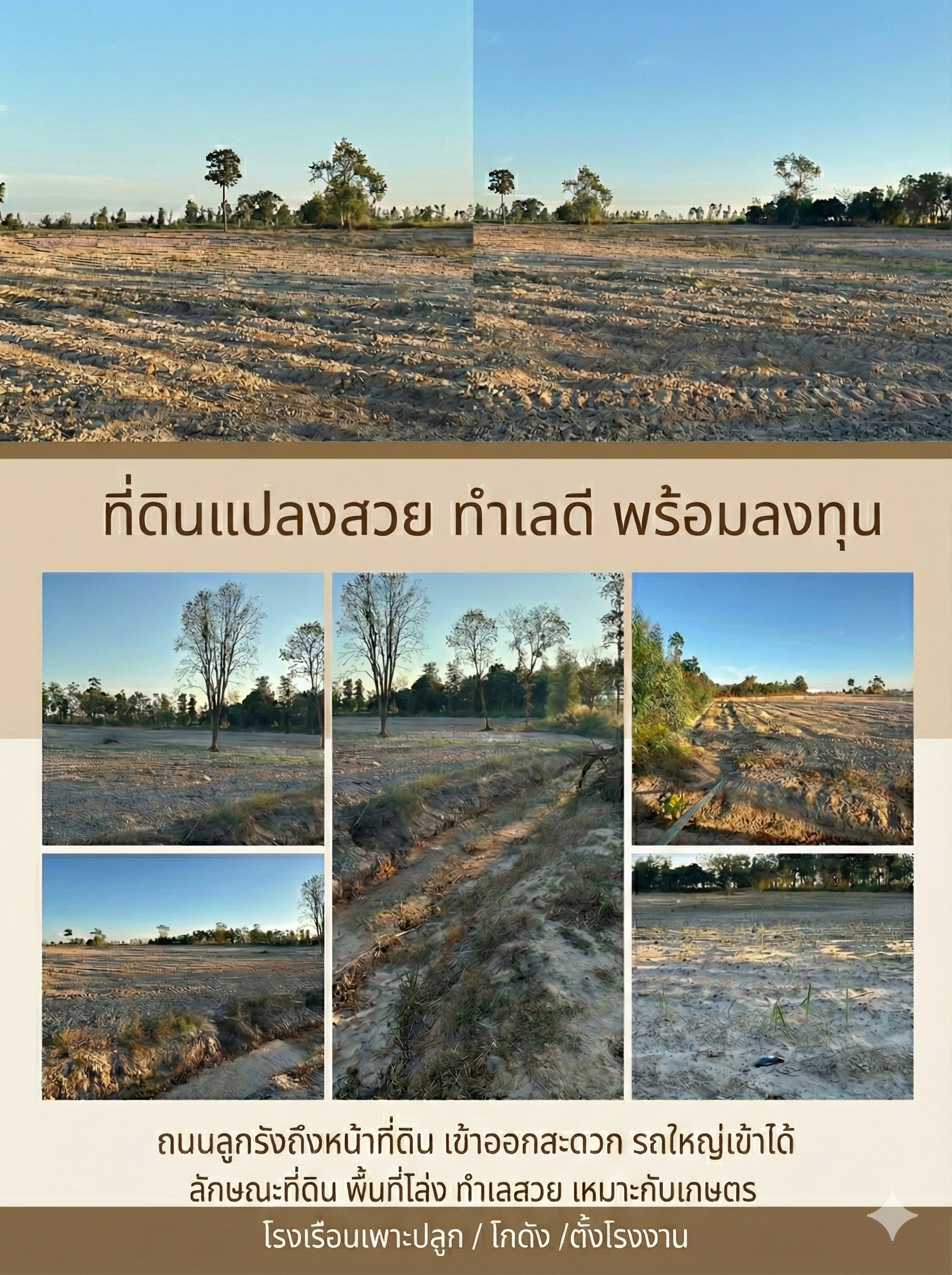 ขายที่ดิน 92 ไร่ ใกล้อำเภอทรายมูล จ.ยโสธร (โฉนดครุฑแดง)