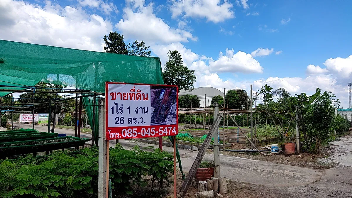 ขายด่วน ที่ดินสวนผัก ที่ดินตลิ่งชัน 47,500 บาท/ตร.วา