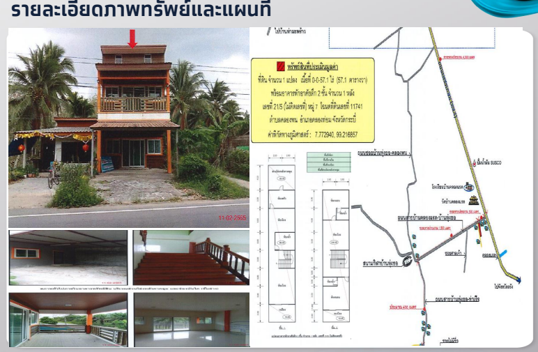 ขายบ้านกระบี่ คลองท่อม ติดถนน อยู่ในชุมชน