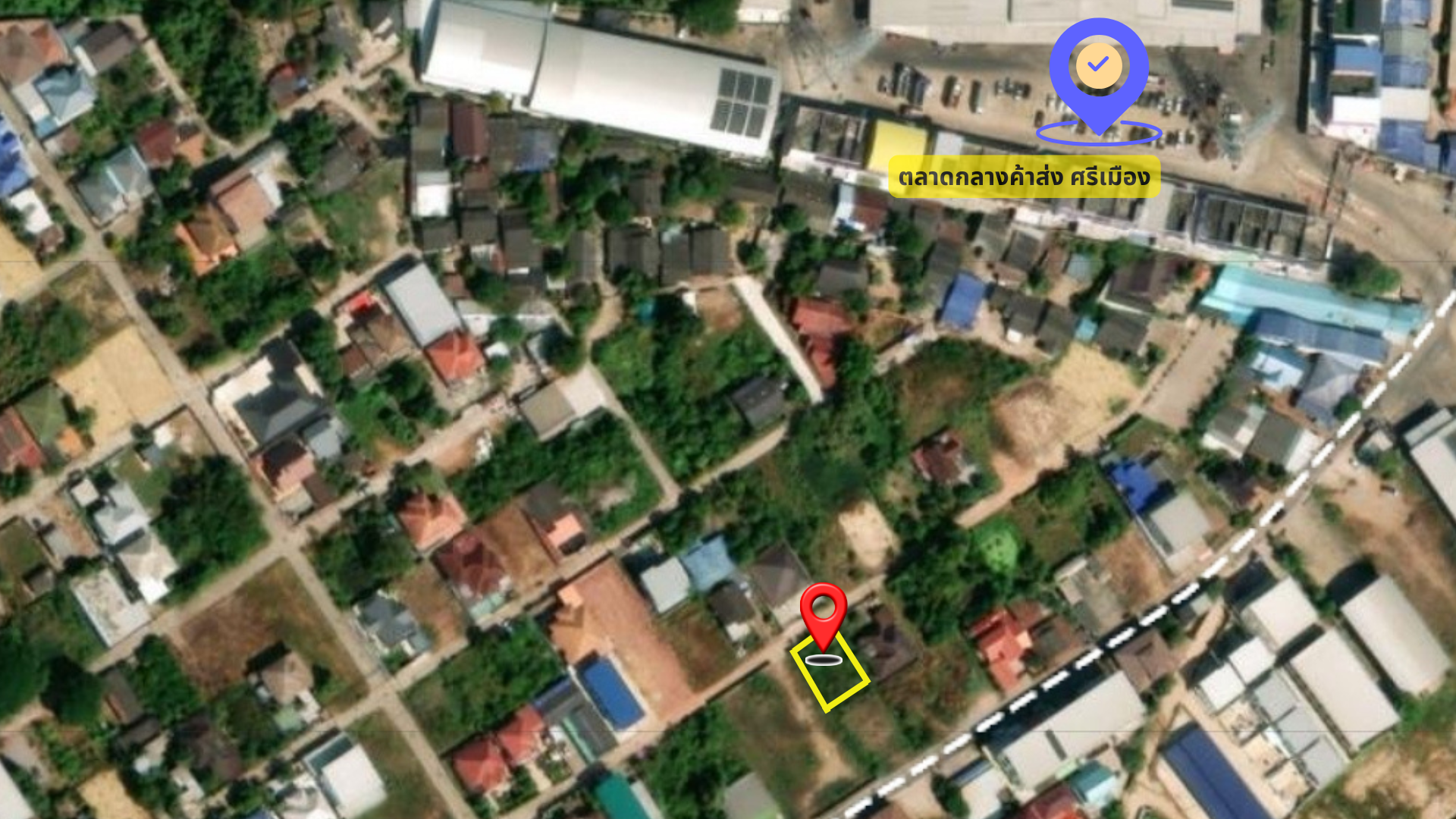 ขายที่ดิน 100 ตร.วา ทำเลทองกลางเมืองราชบุรี (ติดตลาดกลางค้าส่ง ตลาดศรีเมืองจ.ราชบุรี)