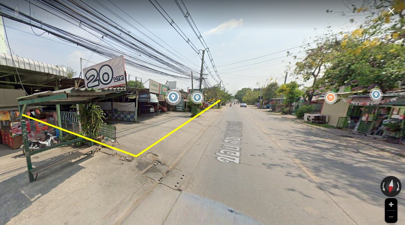 ที่ดิน 19-0-53 ไร่ ติดถนน ซอยสุขาประชาสรรค์ 2 (วัดกู้) นนทบุรี