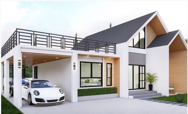 ใกล้ทะเล❤️บ้านเดี่ยวสไตล์นอร์ดิก 3นอน 2น้ำ 2ที่จอดรถ มีดาดฟ้า 🏠บ่อนอก เมืองประจวบคีรีขันธ์ 🏖️ Near Beach Nordic Single House 3 Bed Room 2 Bath Room 2 Parking + Rooftop