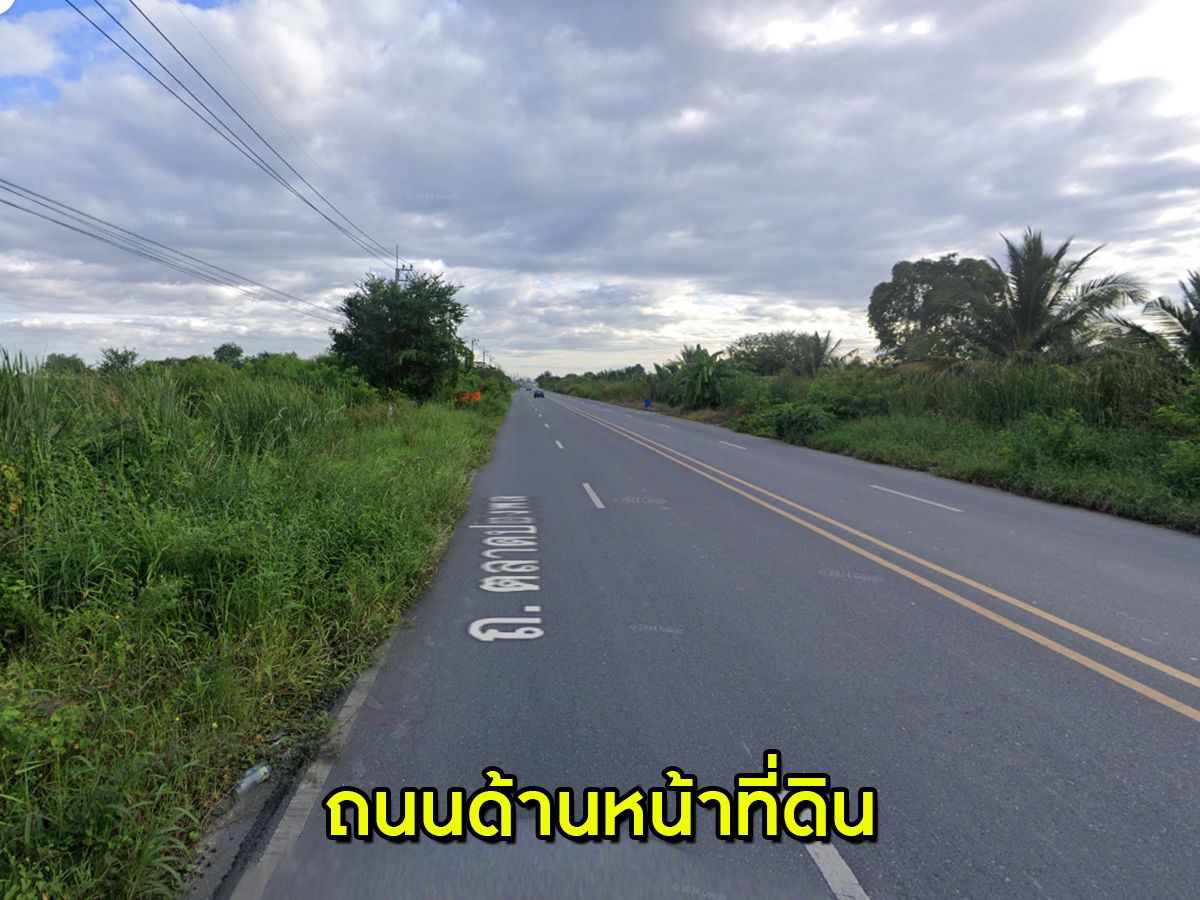 ขายที่ดินทำเลดี ติดถนน รพช ใกล้ทางรถไฟเปร็ง ทางเข้าออกสะดวกสบาย