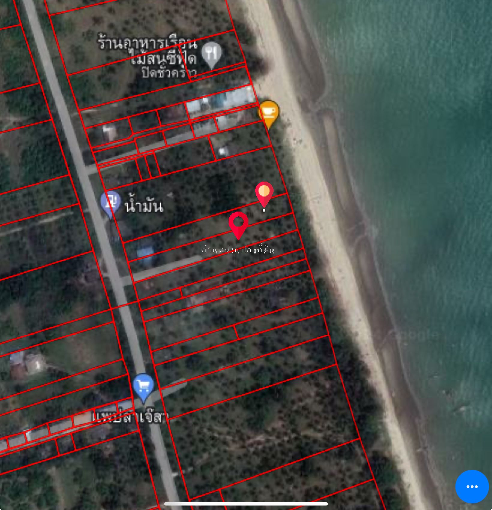 ขายที่ดินติดทะเลพร้อมบ้านหนึ่งหลังใกล้โครงการ "แลนด์บริดจ์" ท่าเรือฝั่งชุมพร