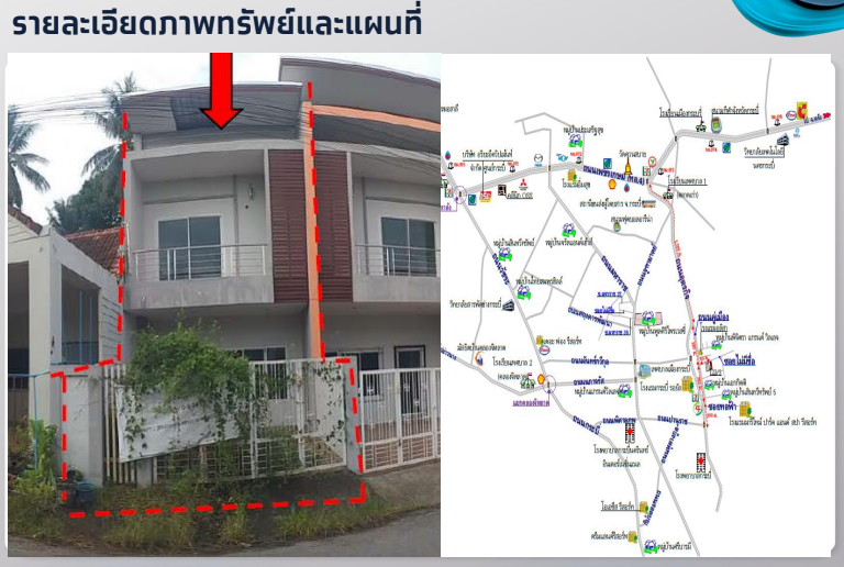ขายทาวน์เฮ้าส์กระบี่ อำเภอเมือง ต.ปากน้ำ ในชุมชน