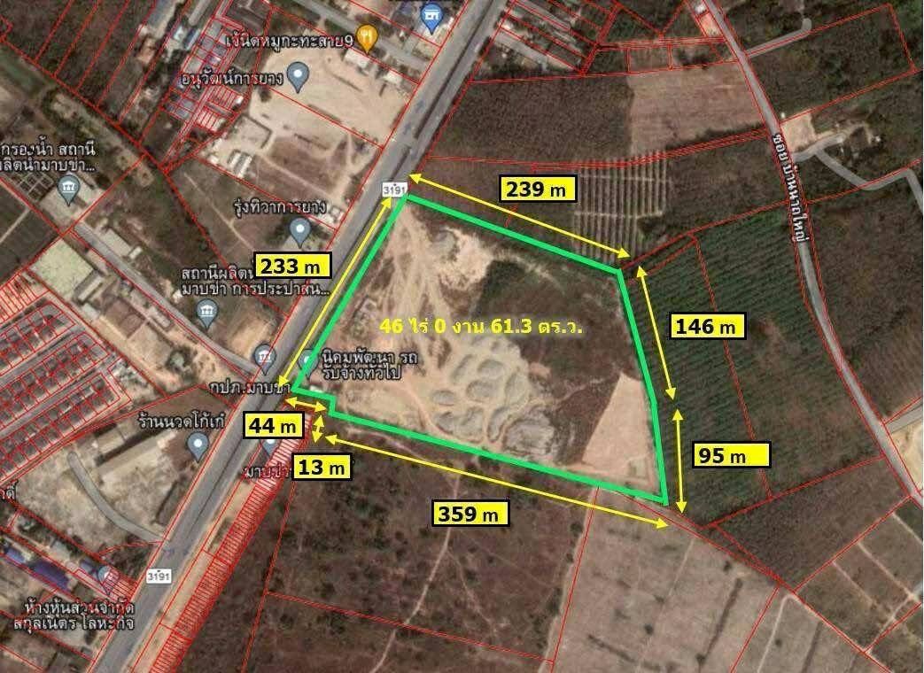ขายที่ดินระยอง นิคมพัฒนา ใกล้นิคมCpgc